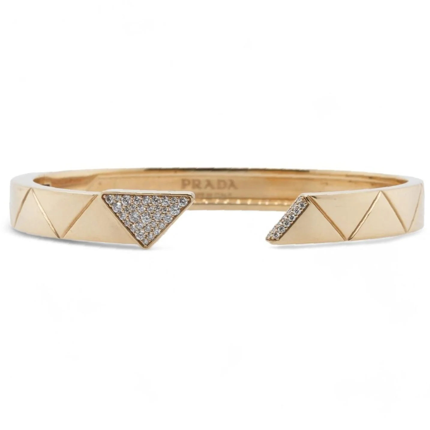 18K Gold Diamond Bangle