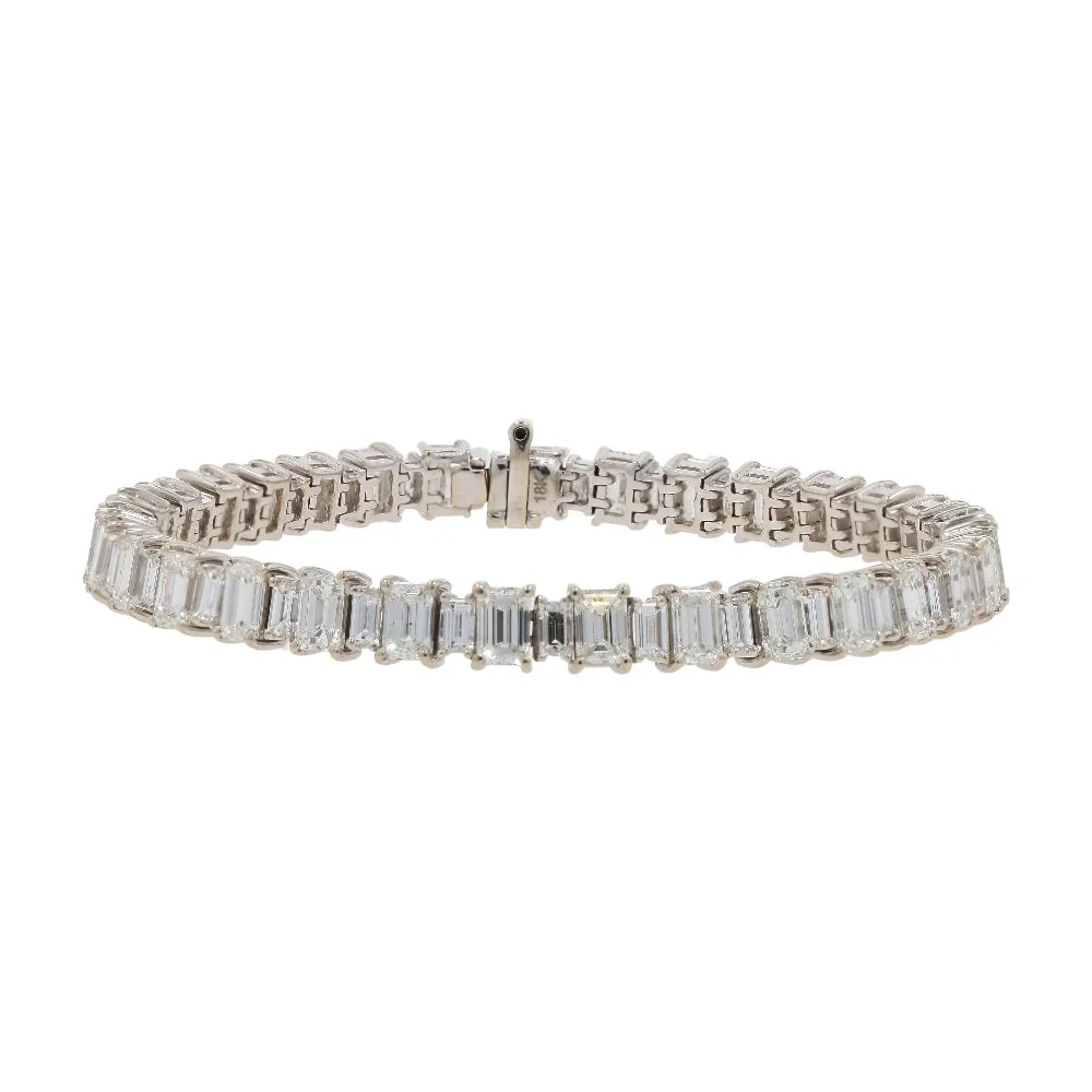 18K White Gold Diamond Tennis Bracelet