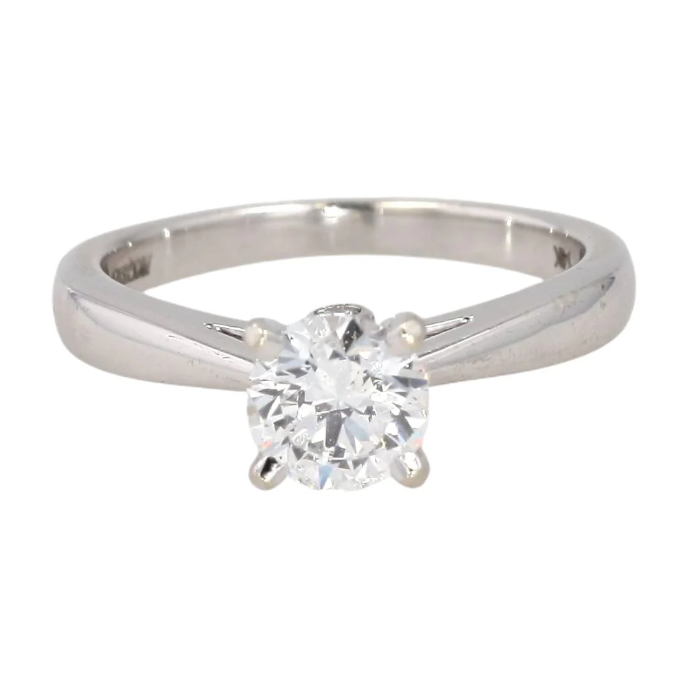 14K White Gold Diamond Engagement Ring