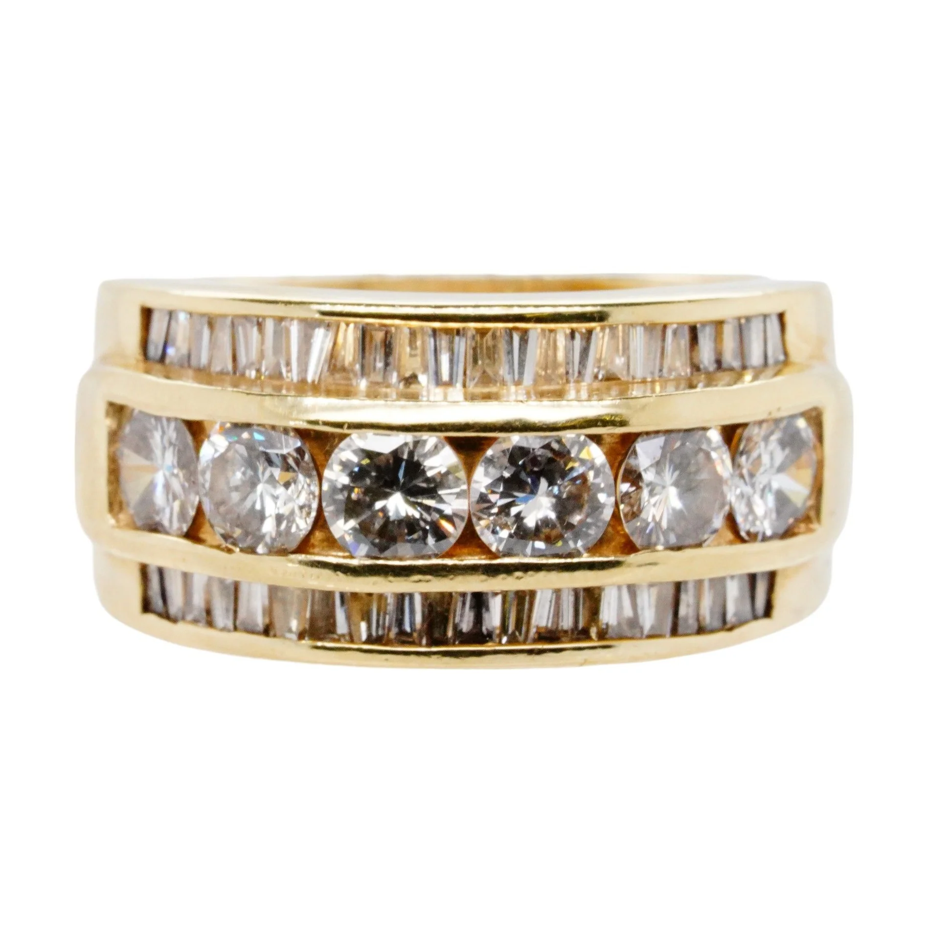 14K Gold Diamond Band