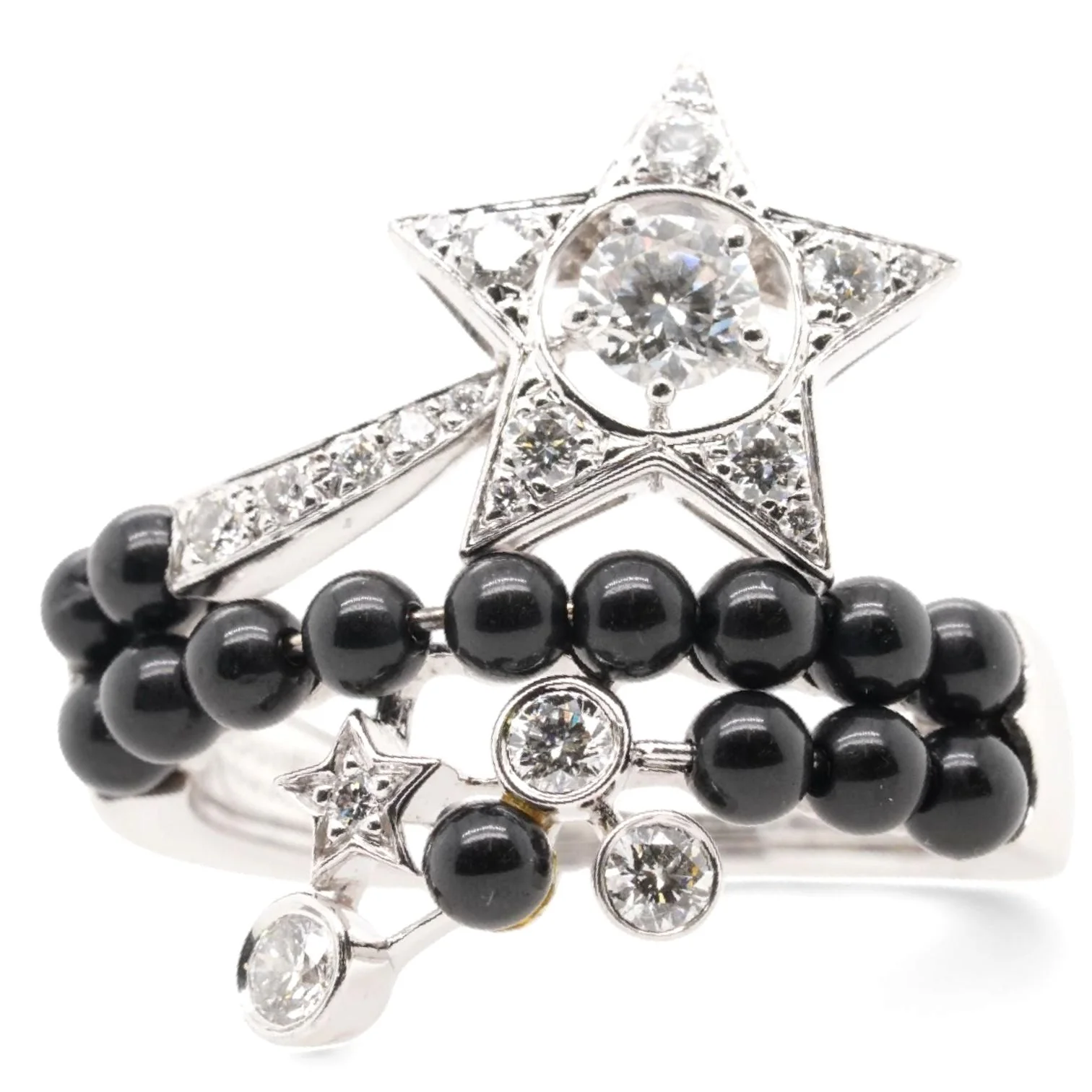 18K White Gold Diamond Cocktail Ring